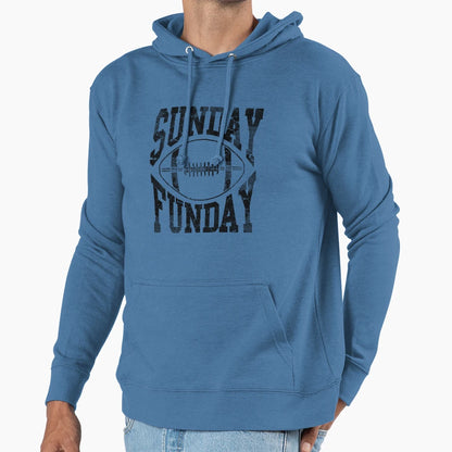 Sunday Funday Football Hoodie - Graphic Print Men Women - T-Shirt, Sweatshirt, Hoodie