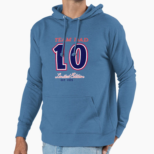 Team Dad Papa Dad Birthday Hoodie - Minimalist Print Men Women - T-Shirt, Sweatshirt, Hoodie