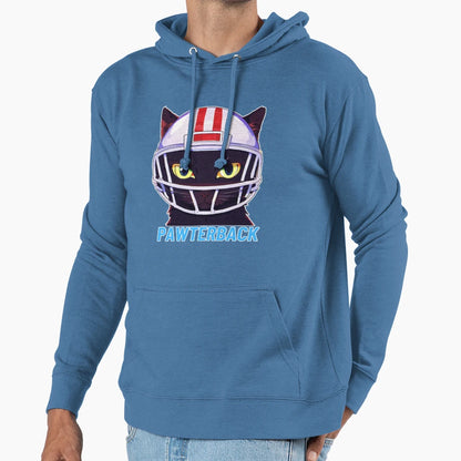 Pawterback American Football Hoodie - Aesthetic Graphic for Adults - T-Shirt, Sweatshirt, Hoodie