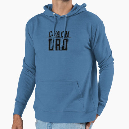 Coach Dad Black Hoodie - Minimalist Print Unisex - T-Shirt, Sweatshirt, Hoodie
