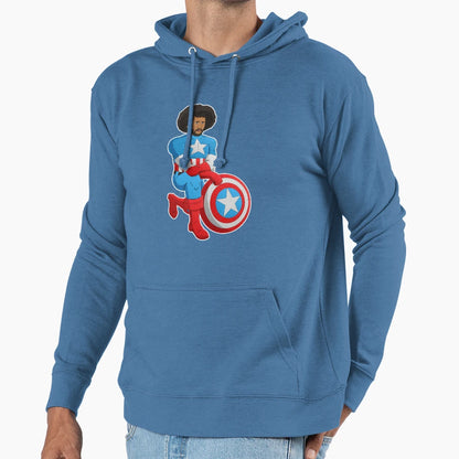 Kaeptain America Hoodie - Graphic Print Men Women - T-Shirt, Sweatshirt, Hoodie