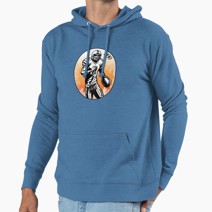 American Football Player Hoodie - Novelty Apparel Unisex - T-Shirt, Sweatshirt, Hoodie