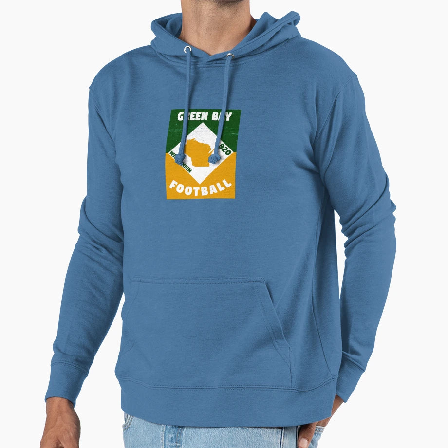 Green Bay Football Hoodie - Custom Art Print for Adults - T-Shirt, Sweatshirt, Hoodie