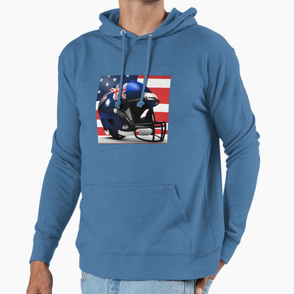 Australian Gridiron Hoodie - Novelty Apparel Men Women - T-Shirt, Sweatshirt, Hoodie