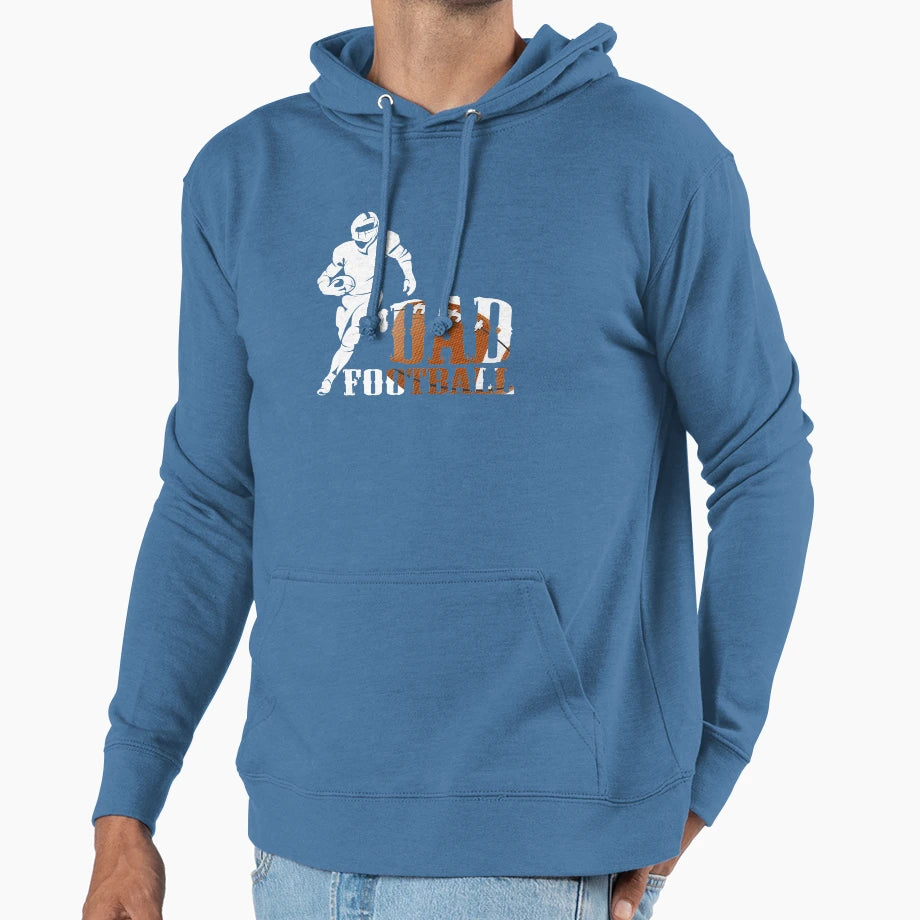 Football Dad Fathers Day Gift 3 T-Shirt - Aesthetic Graphic Unisex - T-Shirt, Sweatshirt, Hoodie