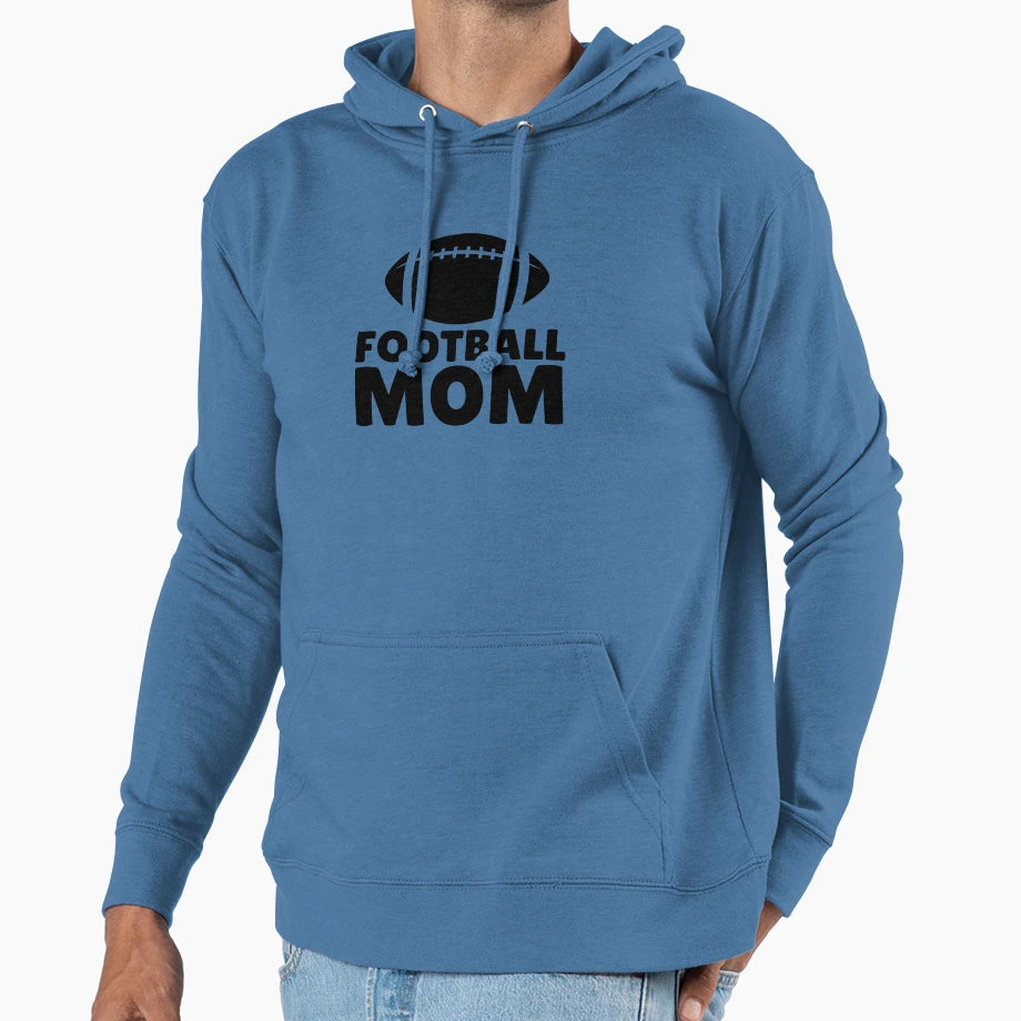 Football Mom Hoodie - Unique Graphic for Adults - T-Shirt, Sweatshirt, Hoodie