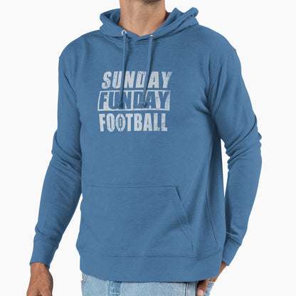 Sunday Funday Football Hoodie - Graphic Print Men Women - T-Shirt, Sweatshirt, Hoodie