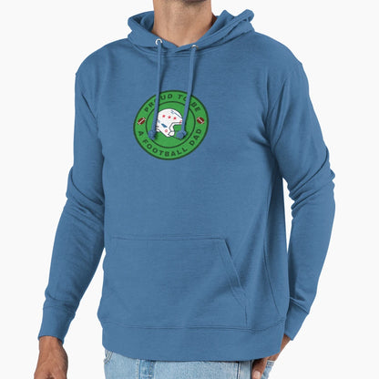 Proud To Be Football Dad Hoodie - Aesthetic Graphic for Adults - T-Shirt, Sweatshirt, Hoodie