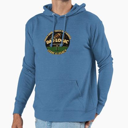 Dad Logic Trade Smart Trash Talk Harder Hoodie - Graphic Print for Adults - T-Shirt, Sweatshirt, Hoodie