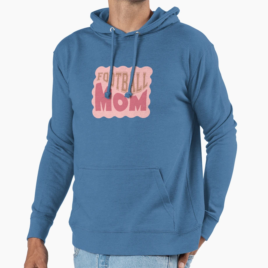 Football Mom Hoodie - Trendy Graphic for Adults - T-Shirt, Sweatshirt, Hoodie
