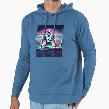 Synthwave Seattle Hoodie - Graphic Print for Adults - T-Shirt, Sweatshirt, Hoodie