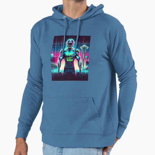 Synthwave Seattle Hoodie - Streetwear Style Unisex - T-Shirt, Sweatshirt, Hoodie