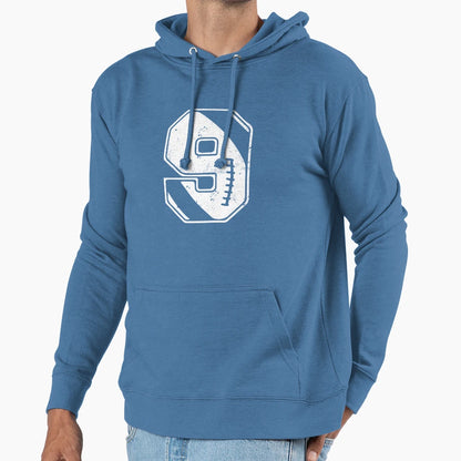 Football 9 Hoodie - Trendy Graphic Unisex - T-Shirt, Sweatshirt, Hoodie