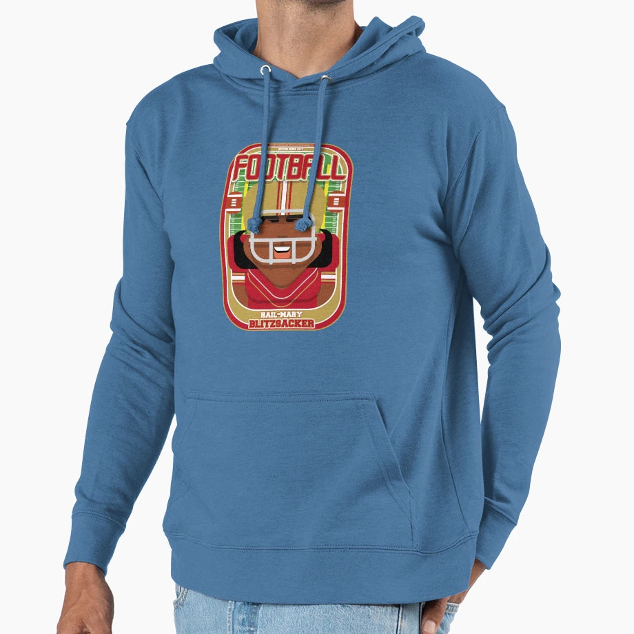 American Football Red And Gold Hail Hoodie - Custom Art Print for Adults - T-Shirt, Sweatshirt, Hoodie