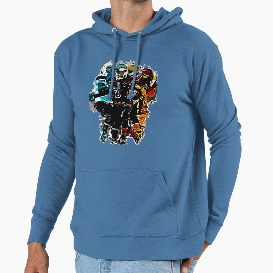 Football Sports Fantasy Game Clipart Hoodie - Streetwear Style Men Women - T-Shirt, Sweatshirt, Hoodie