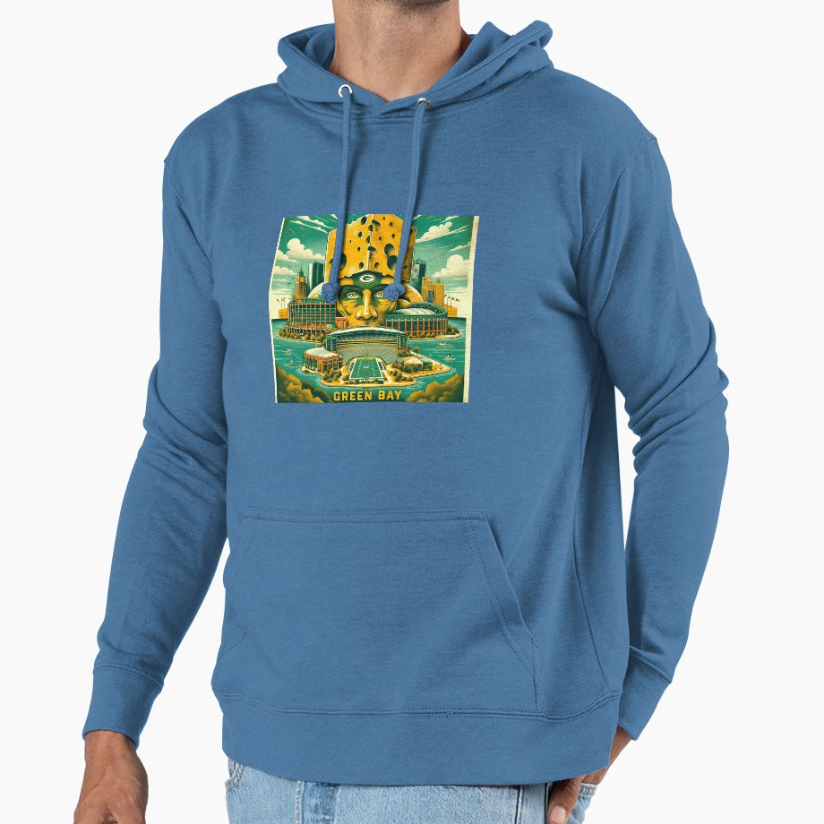 Green Bay Packers Artwork Hoodie - Streetwear Style Men Women - T-Shirt, Sweatshirt, Hoodie