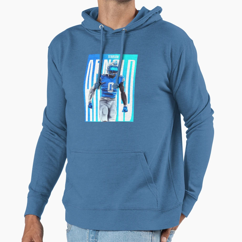 Terrion Arnold Detroit Lions Cornerback Hoodie - Custom Art Print Unisex - T-Shirt, Sweatshirt, Hoodie
