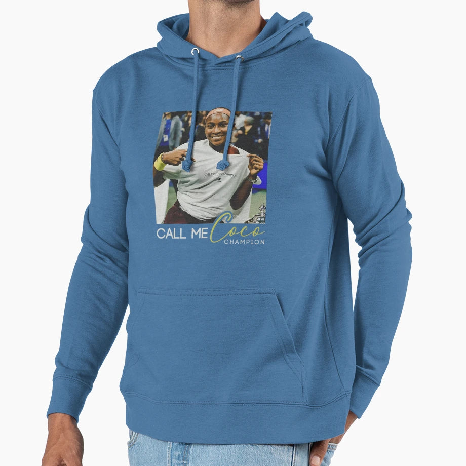 Legend Sport Tennis Player Champion Hoodie - Unique Graphic for Adults - T-Shirt, Sweatshirt, Hoodie