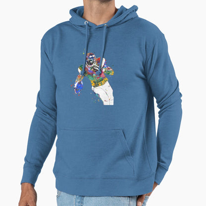 American Football Player Hoodie - Minimalist Print for Adults - T-Shirt, Sweatshirt, Hoodie