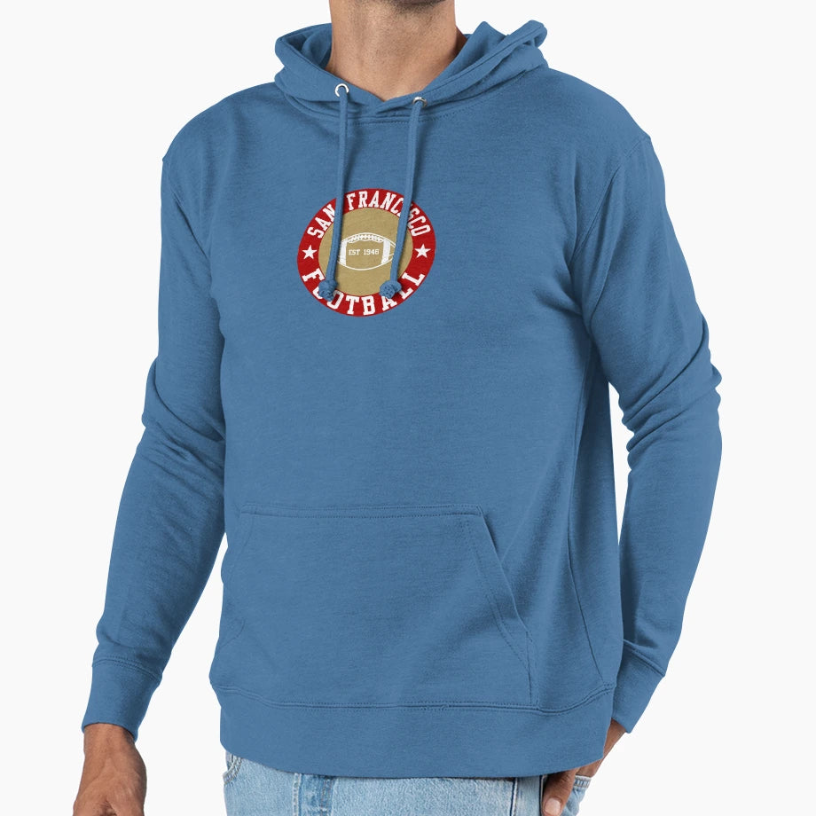 San Francisco Football Hoodie - Aesthetic Graphic Unisex - T-Shirt, Sweatshirt, Hoodie