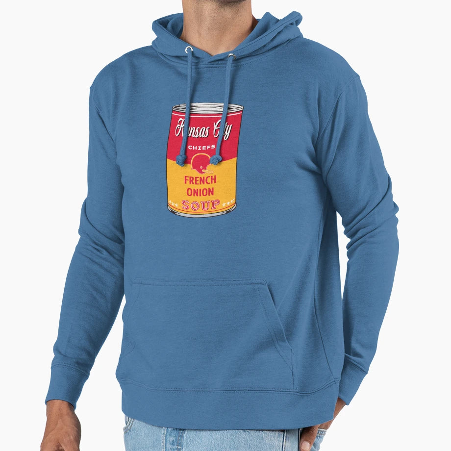 Kansas City Chiefs Soup Can Hoodie - Aesthetic Graphic for Adults - T-Shirt, Sweatshirt, Hoodie