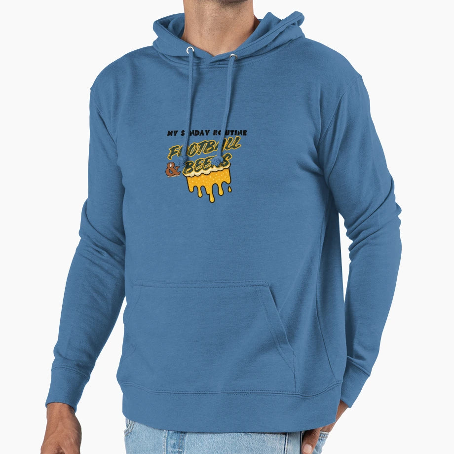 Packers Sunday Routine Funny Hoodie - Fun Novelty Design Men Women - T-Shirt, Sweatshirt, Hoodie