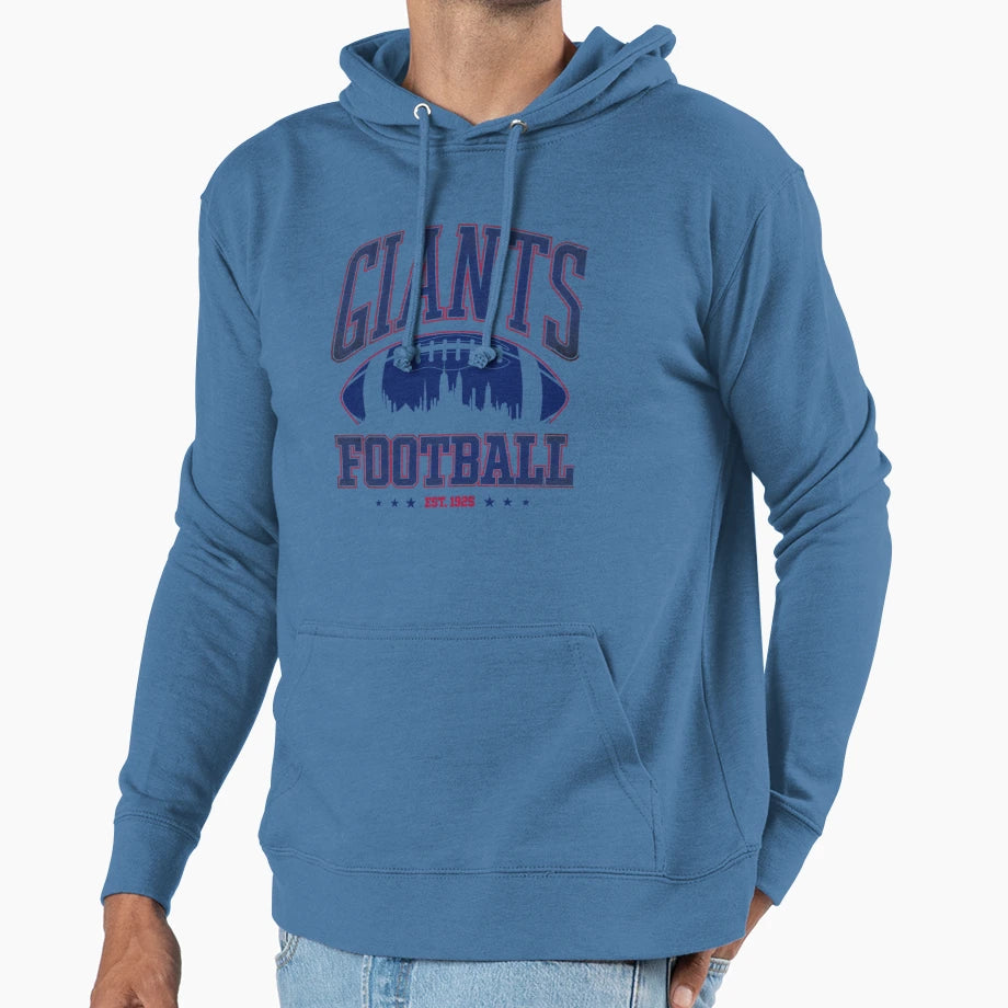 Art New York Giants Hoodie - Novelty Apparel for Adults - T-Shirt, Sweatshirt, Hoodie