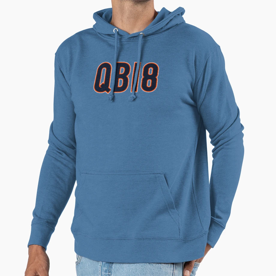 Qb18 Chicago Navy Hoodie - Casual Everyday Wear Unisex - T-Shirt, Sweatshirt, Hoodie
