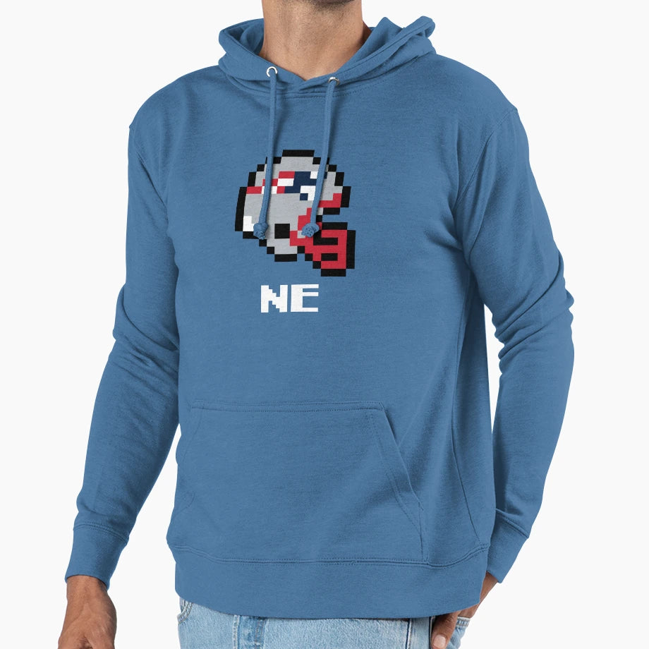 New England Tecmo Super Bowl Hoodie - Casual Everyday Wear for Adults - T-Shirt, Sweatshirt, Hoodie