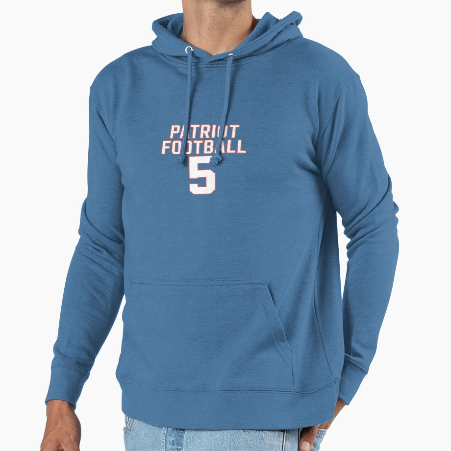 Patriot Football 5 Hoodie - Trendy Graphic Men Women - T-Shirt, Sweatshirt, Hoodie