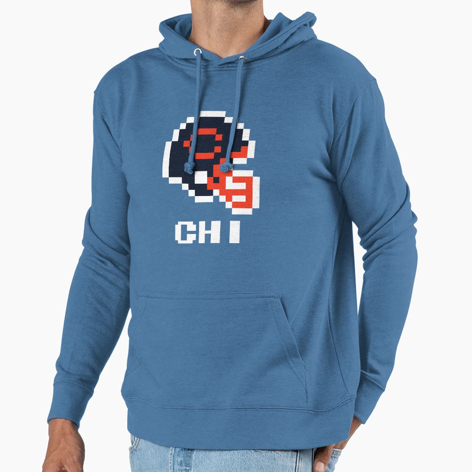 Chicago Bears Tecmo Super Bowl Hoodie - Casual Everyday Wear Men Women - T-Shirt, Sweatshirt, Hoodie