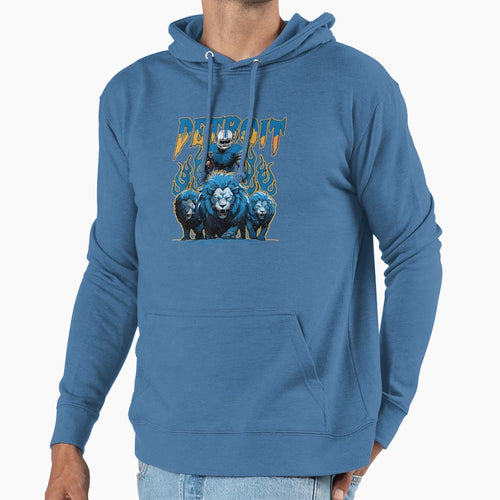 Detroit Lions Lions Beanie Shades Combo Hoodie - Trendy Graphic for Adults - T-Shirt, Sweatshirt, Hoodie