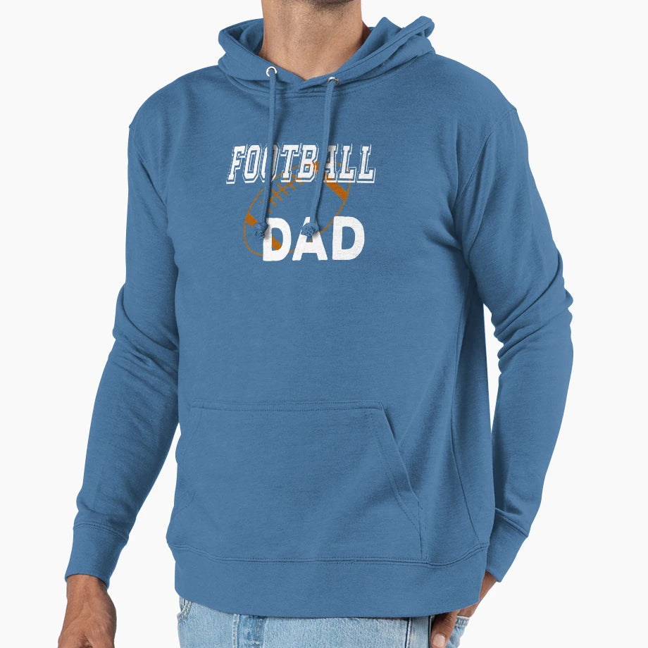 Football Dad American Football Lover Hoodie - Aesthetic Graphic for Adults - T-Shirt, Sweatshirt, Hoodie