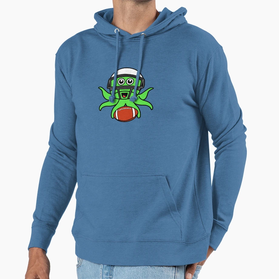 Octopia Art American Football Drawing Hoodie - Streetwear Style Unisex - T-Shirt, Sweatshirt, Hoodie