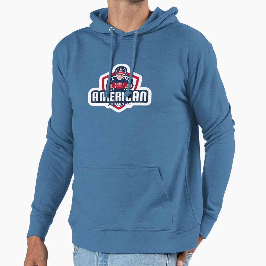 American Football Hoodie - Graphic Print Men Women - T-Shirt, Sweatshirt, Hoodie