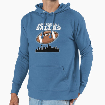 Dallas Night Football Texas Football Hoodie - Trendy Graphic Men Women - T-Shirt, Sweatshirt, Hoodie