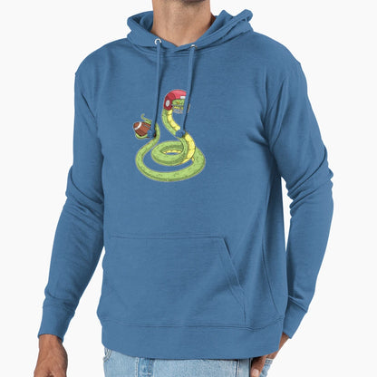 Snake American Football Sports Hoodie - Graphic Print Unisex - T-Shirt, Sweatshirt, Hoodie