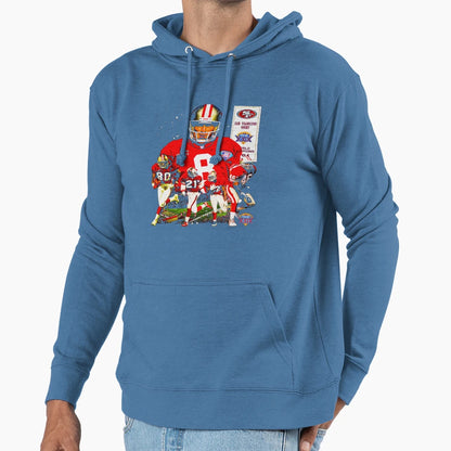 San Francisco Super Bowl Xxix Champs Hoodie - Novelty Apparel for Adults - T-Shirt, Sweatshirt, Hoodie