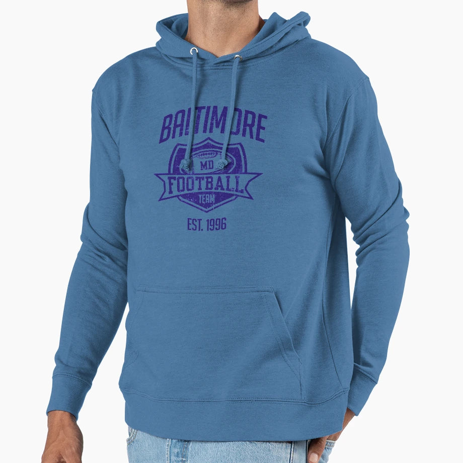 Baltimore Football Team Inspired Hoodie - Trendy Graphic Men Women - T-Shirt, Sweatshirt, Hoodie