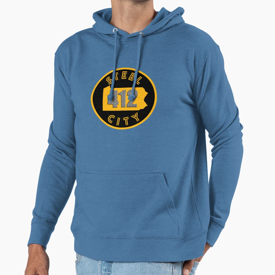Pittsburgh Steel City Pennsylvania Map 412 T-Shirt - Trendy Graphic Unisex - T-Shirt, Sweatshirt, Hoodie
