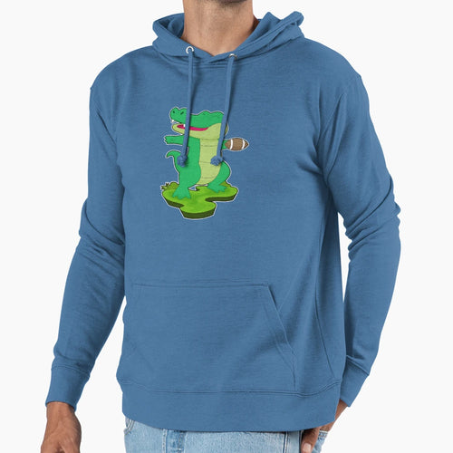 Crocodile American Football Sports Hoodie - Aesthetic Graphic for Adults - T-Shirt, Sweatshirt, Hoodie