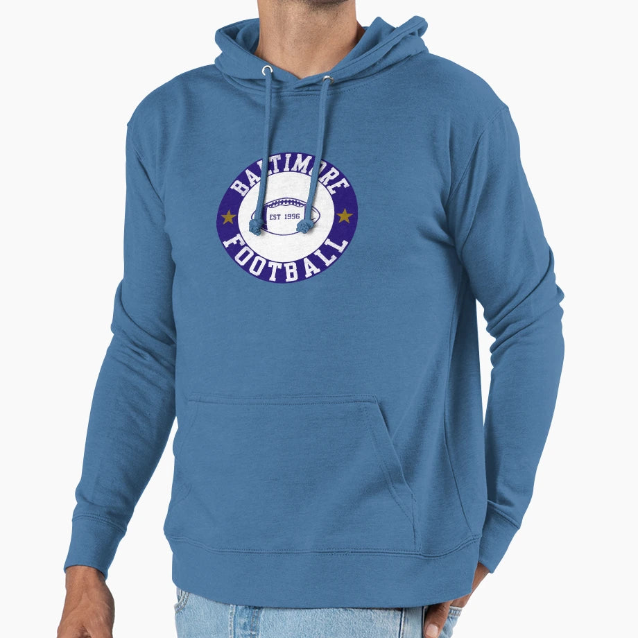 Baltimore Football 1 Hoodie - Unique Graphic for Adults - T-Shirt, Sweatshirt, Hoodie