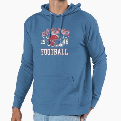 San Francisco Football Helmet Sports T-Shirt - Unique Graphic Unisex - T-Shirt, Sweatshirt, Hoodie