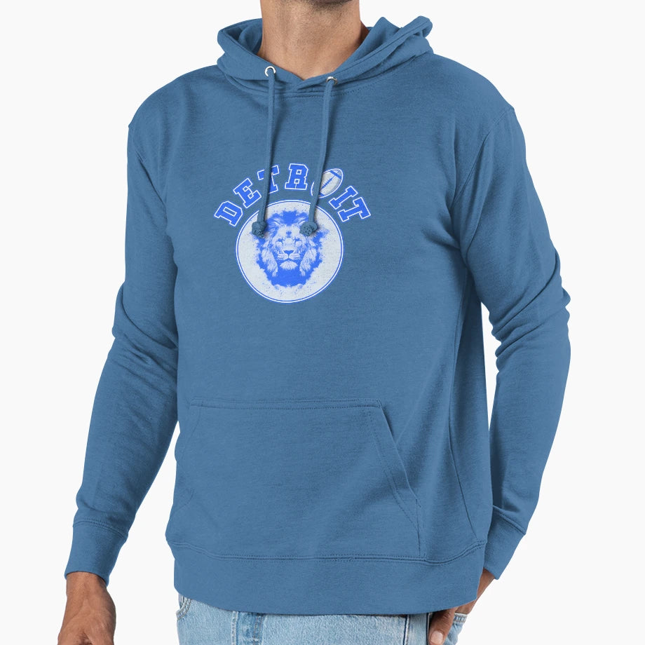 Detroit Football Lion Pride Hoodie - Custom Art Print Men Women - T-Shirt, Sweatshirt, Hoodie