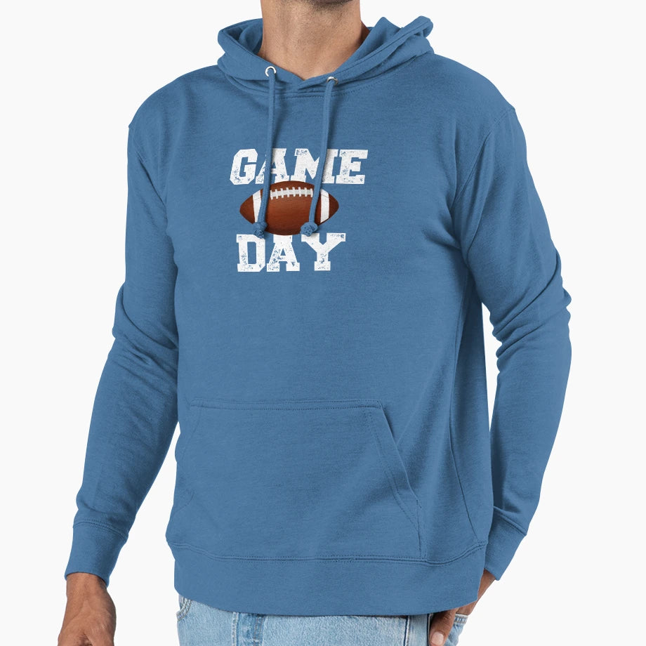 Game Day Football Fan Sports Hoodie - Graphic Print Men Women - T-Shirt, Sweatshirt, Hoodie