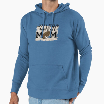Football Mom Hoodie - Casual Everyday Wear for Adults - T-Shirt, Sweatshirt, Hoodie