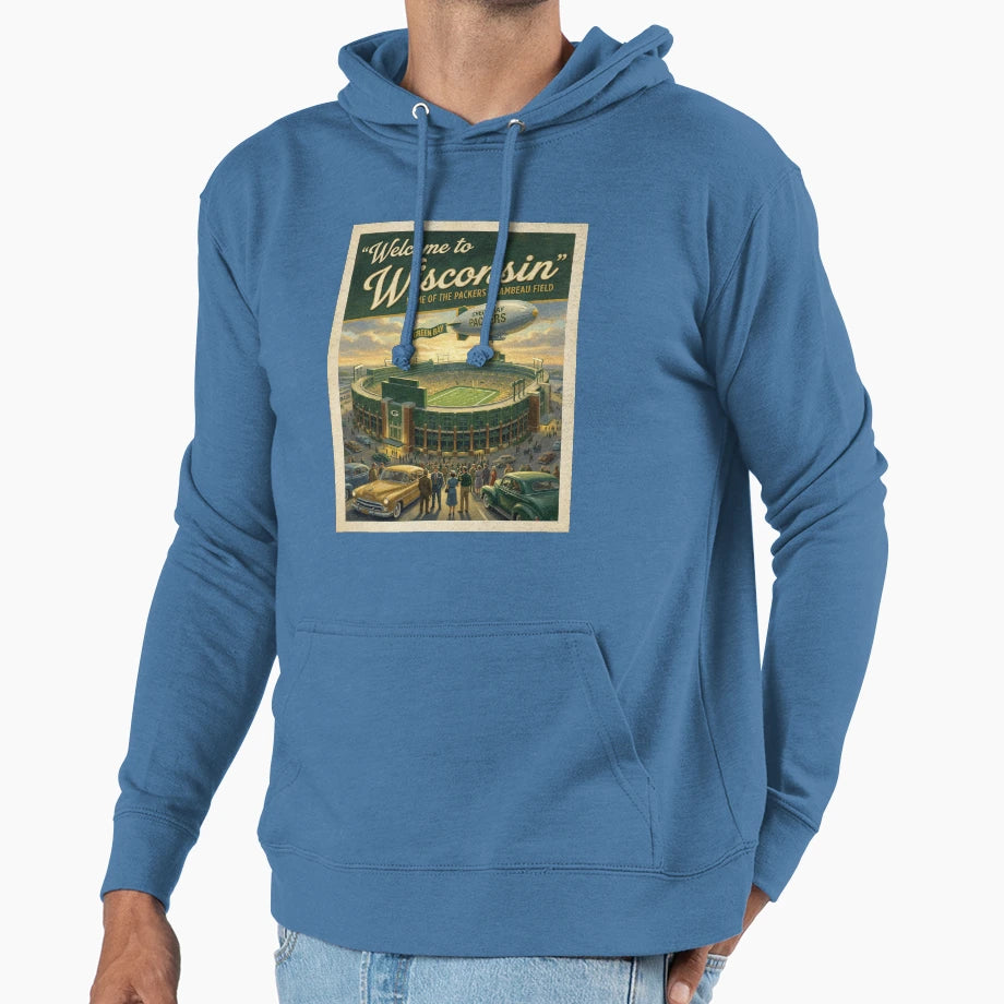 Lambeau Field Dawn Welcome To Hoodie - Fun Novelty Design Men Women - T-Shirt, Sweatshirt, Hoodie