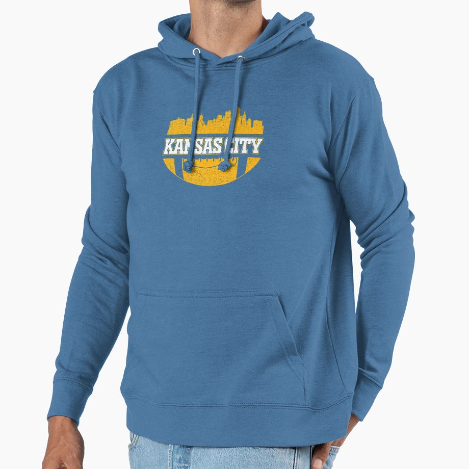Chiefs Football Fan Kansas City Skyline Hoodie - Trendy Graphic for Adults - T-Shirt, Sweatshirt, Hoodie