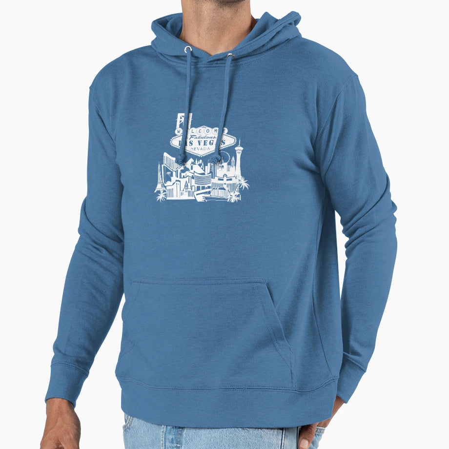 Welcome To Fabulous Las Vegas Nevada Hoodie - Graphic Print Men Women - T-Shirt, Sweatshirt, Hoodie
