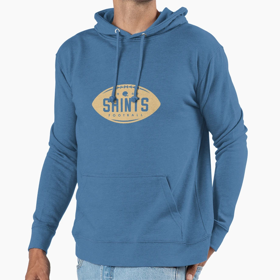 Vintagefootballshape Hoodie - Casual Everyday Wear Men Women - T-Shirt, Sweatshirt, Hoodie